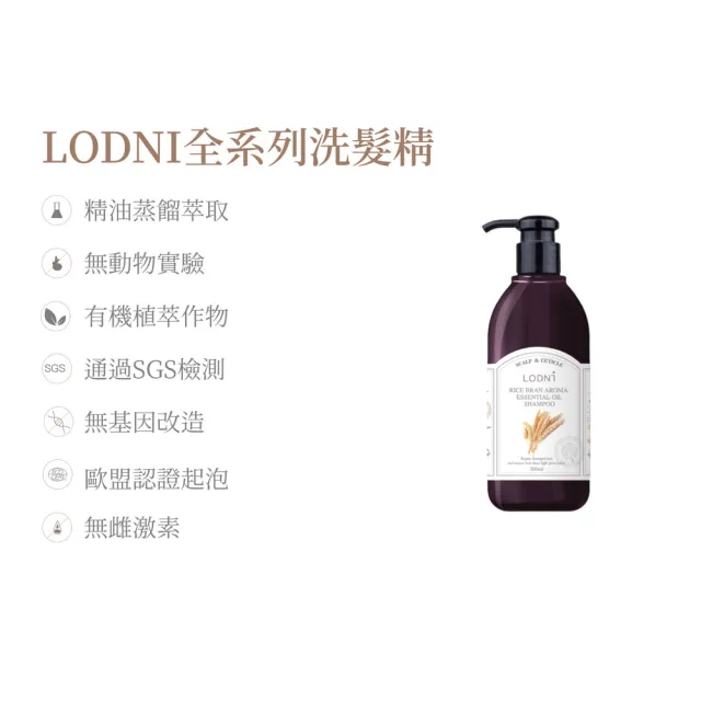 【LODNI 蘿德妮】全系列洗髮精300ml(沙龍級洗髮精)