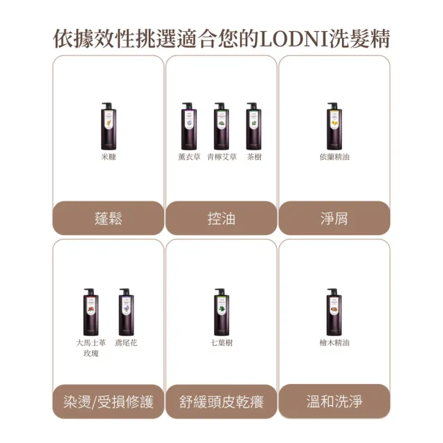 【LODNI 蘿德妮】全系列洗髮精1000ml(沙龍級洗髮精)