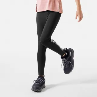 【The North Face】北面兒童黑色UPF防曬舒適彈力褲腰緊身褲｜86XVJK3(抗UV)