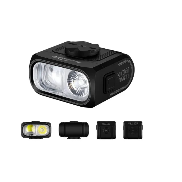 【Magene邁金】HORI 1300 高亮度自行車前燈 體積小僅151g 9.5小時 可遙控(自行車前燈)