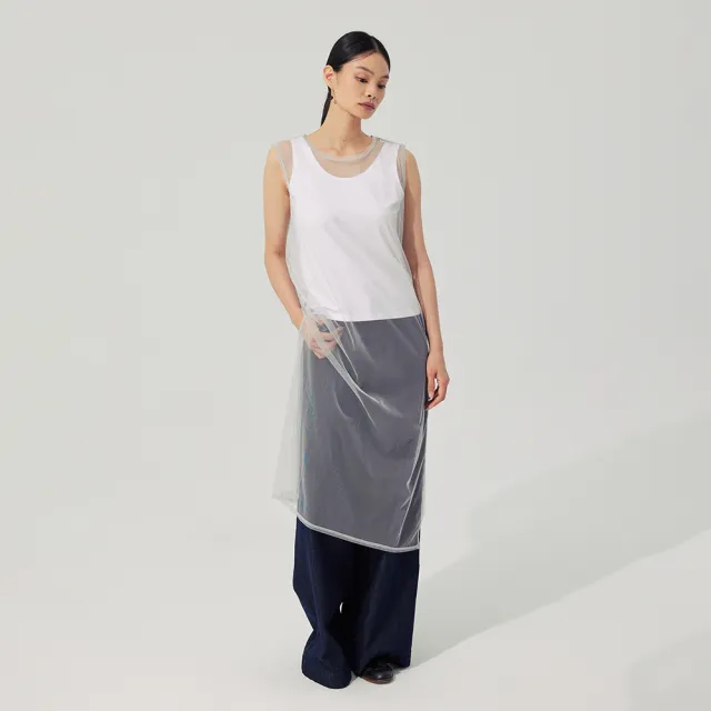 【giordano ladies】25ss_網紗長版背心(02465021)