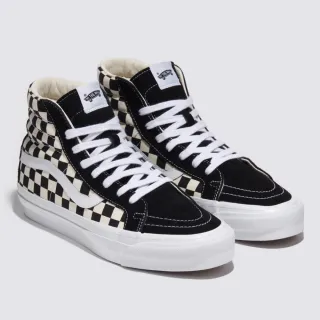 【VANS 官方旗艦】Premium Sk8-Hi Reissue 38 黑白色棋盤格滑板鞋