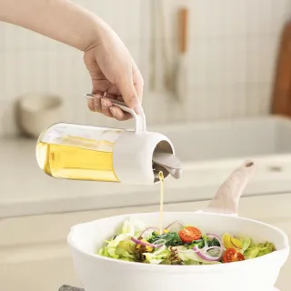 【WindHouse 北歐小舖】可可自動開蓋油壺-300ml(醬油瓶/醋瓶/油瓶/米酒)