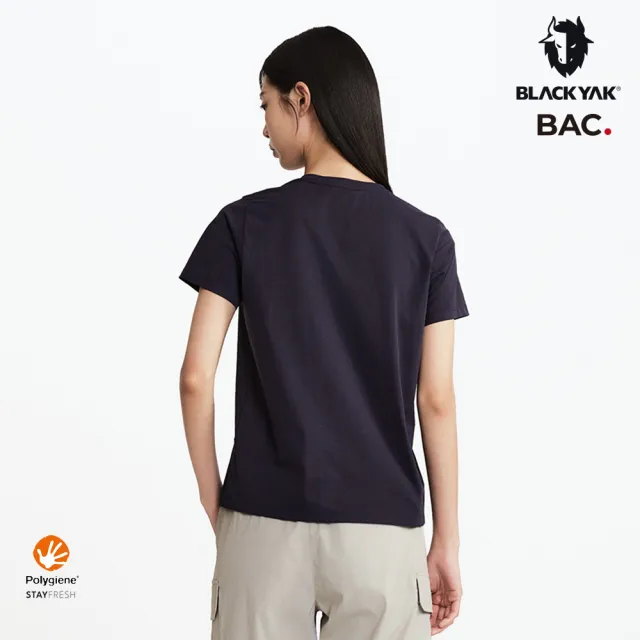 【BLACKYAK】女 FLOWER圖騰短袖上衣[二色可選]BYEB1WC502(春夏 日常休閒 花卉圖案 T恤 女款)