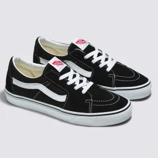【VANS 官方旗艦】Sk8-Low 黑白色滑板鞋/休閒鞋/帆布