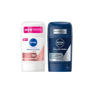 【NIVEA 妮維雅】96H超能科研制汗爽身乳膏50mlx3(止汗/男女款)
