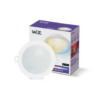 【Philips 飛利浦】1入｜7W WiZ可調色溫嵌燈 LED崁燈 開孔9cm PW021(可調光調色、智能、Wi-Fi、APP控制)