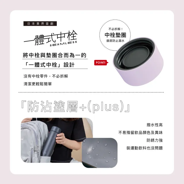 【ZOJIRUSHI 象印】不銹鋼 一體式中栓保溫保冷杯-600ml(SM-GB60E 保溫瓶/保冰/環保杯)