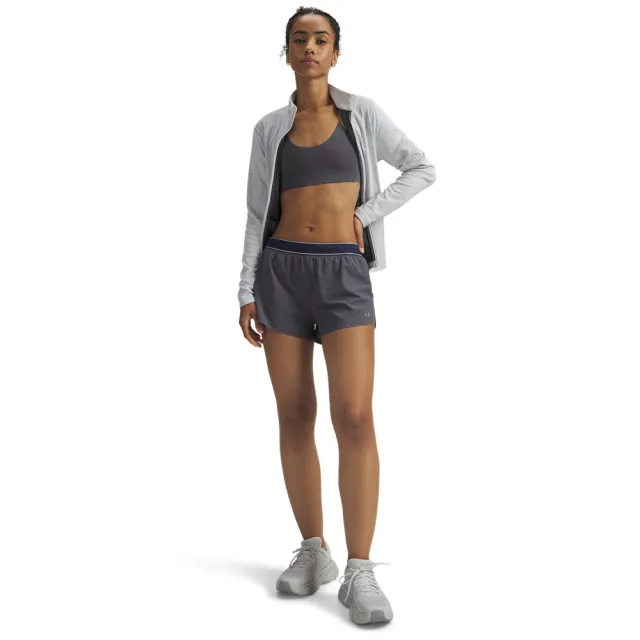 【UNDER ARMOUR】UA 女 Halo 跑步短褲_6004022-025(灰色)
