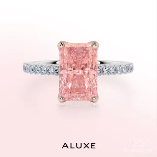 【ALUXE 亞立詩】IGI 1.04克拉 FVPVS1 18K金 粉紅鑽  求婚鑽戒 ROSE My Love 系列 RS3165(培育鑽石)