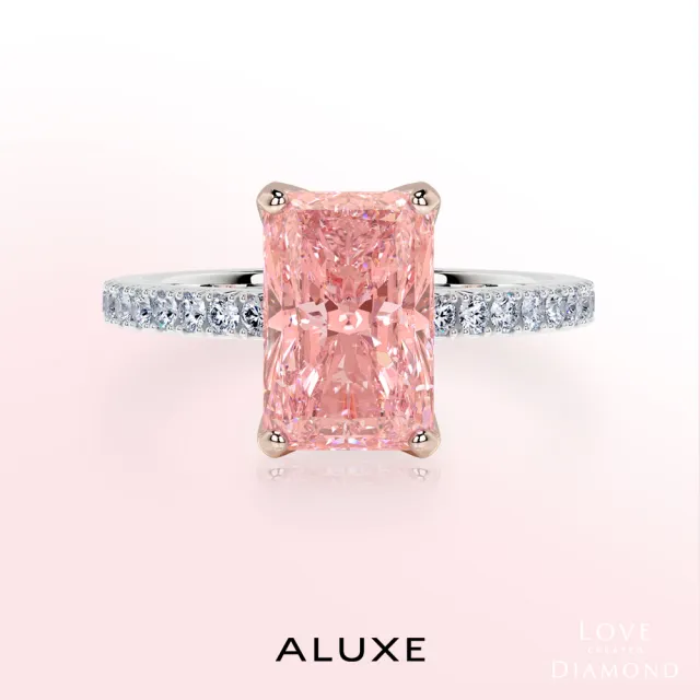 【ALUXE 亞立詩】IGI 1.04克拉 FVPVS1 18K金 粉紅鑽  求婚鑽戒 ROSE My Love 系列 RS3165(培育鑽石)