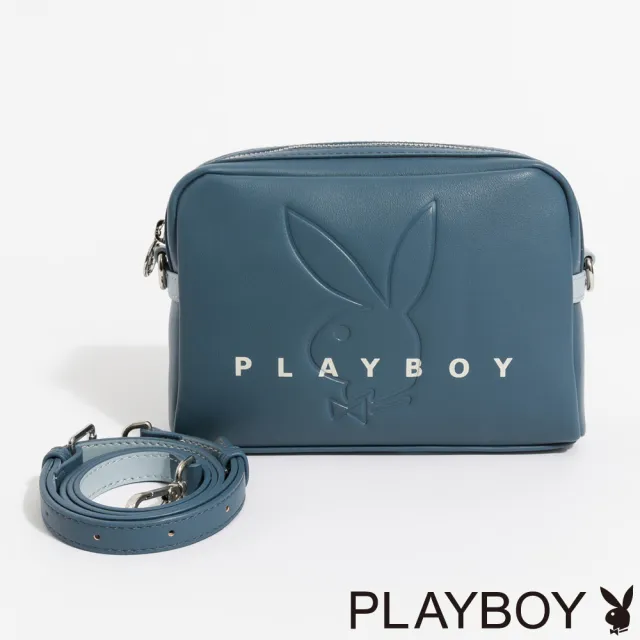 【PLAYBOY】斜背包 Limelight系列(藍色)