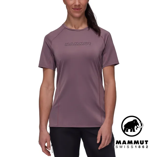 【Mammut 長毛象】Selun FL Logo T-Shirt W 機能LOGO短袖T恤 波動紫 女款 #1017-05060