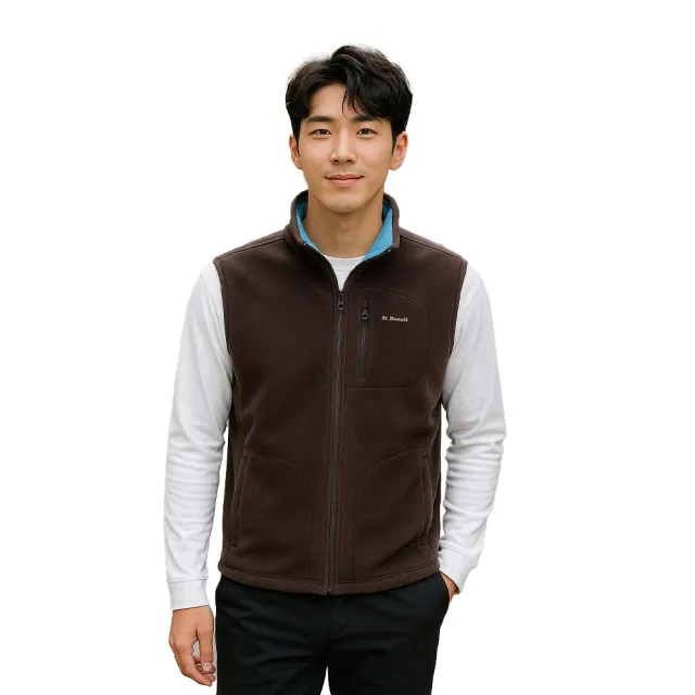 【St.Bonalt 聖伯納】防風Soft Shell 刷毛保暖背心│男女款 8203 8204(防風、保暖、抗靜電、抗起毛球)