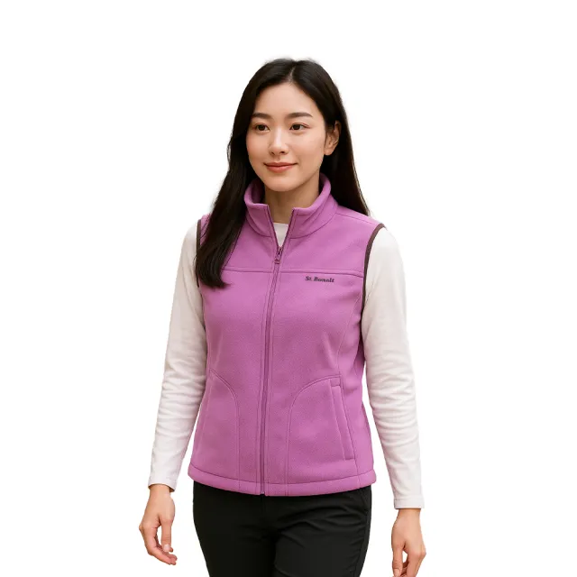 【St.Bonalt 聖伯納】防風Soft Shell 刷毛保暖背心│男女款 8203 8204(防風、保暖、抗靜電、抗起毛球)