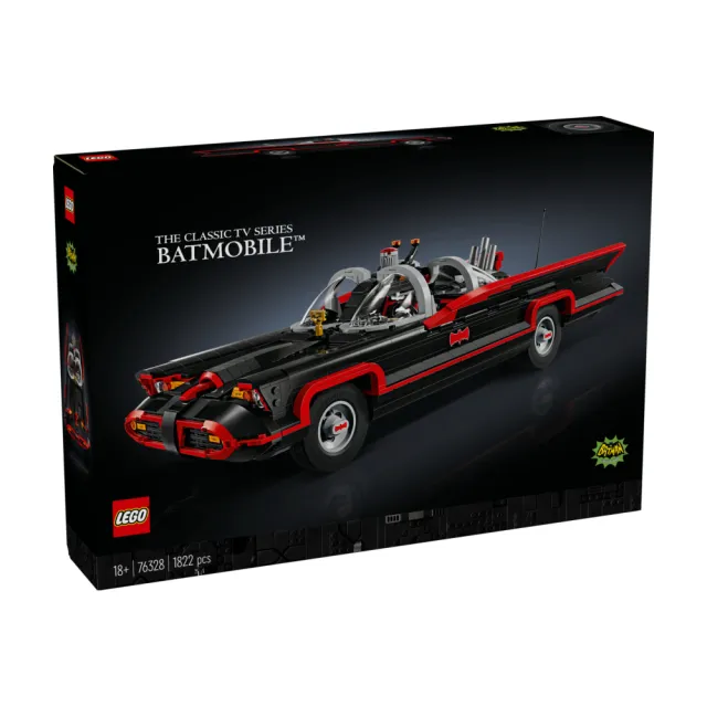 LEGO 樂高】DC超級英雄系列76328 蝙蝠俠: 經典電視影集蝙蝠車(Batman