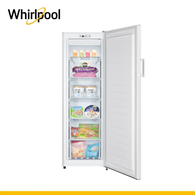 【Whirlpool 惠而浦】福利品 190公升◆直立式冷凍櫃-典雅白(WUFZ1860W)
