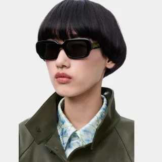 【LOEWE 羅威】方形膠框太陽眼鏡(LW40158F-01A)