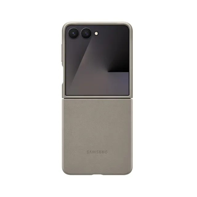 【Samsung 三星】Galaxy Z Flip7 原廠純素皮革保護殼(EF-VF766)