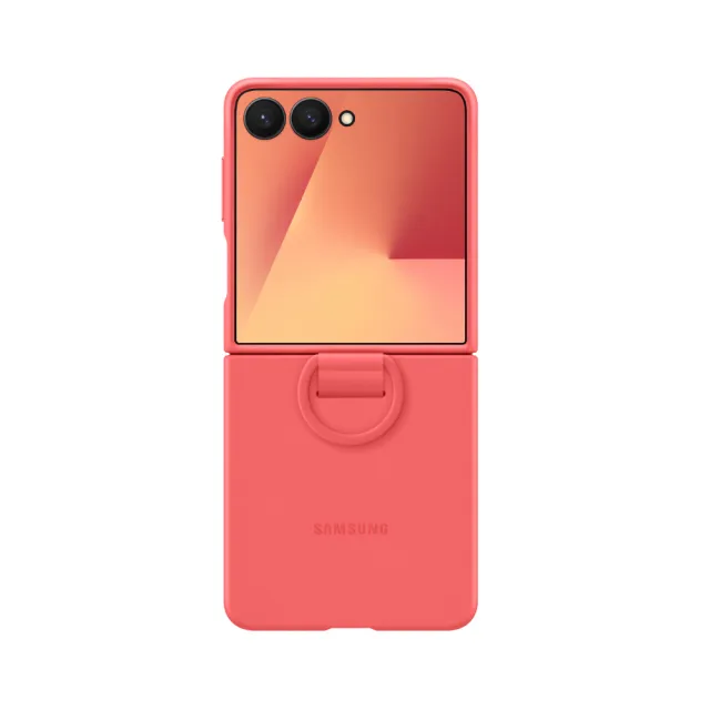 【Samsung 三星】Galaxy Z Flip7 原廠矽膠薄型保護殼 - 附指環扣(EF-PF766)