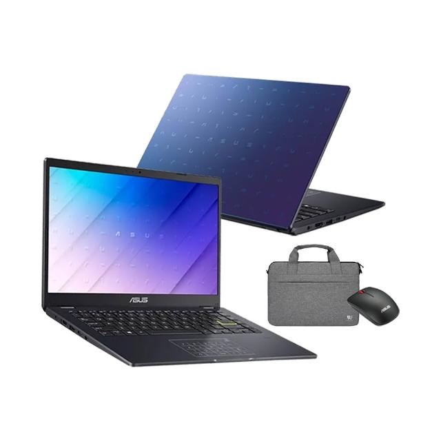 【ASUS】筆電包/滑鼠組★14吋8G輕薄文書筆電(E410KA/N4500/8G/512G SSD/W11)