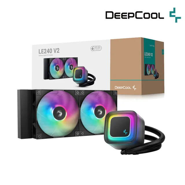 【DeepCool】九州風神 LE240 V2 一體式240水冷散熱器(黑色)