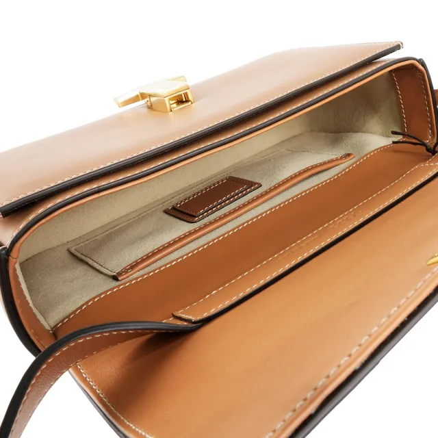 【TOD’S】T Timeless 光滑小牛皮翻蓋長型二用包(米黃色)