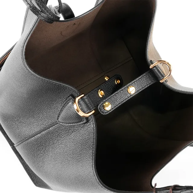 【TOD’S】T Timeless 附小袋迷你手提/斜背二用包(黑色)