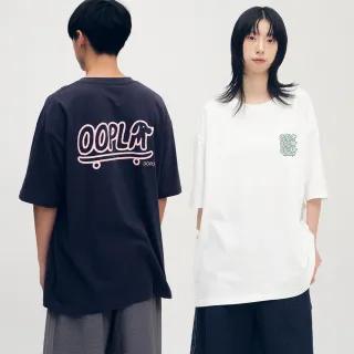 【plain-me】男女款 臘腸狗狗滑板TEE OPM0117-252(短袖上衣 短T 寬鬆 短T T恤 動物 小狗)