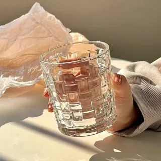 【hoi! 好好生活】藤編格 玻璃水杯300ml