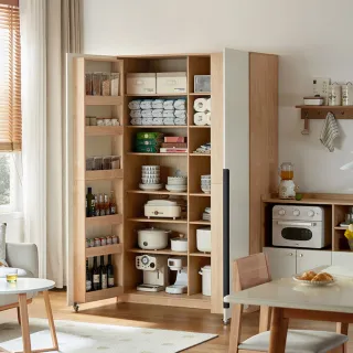 【hoi! 好好生活】Linsy簡約北歐風多功能加高餐邊櫃1.2M