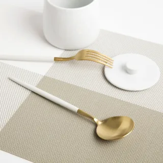 【hoi! 好好生活】葡萄牙風 304不鏽鋼餐匙(多色可選)