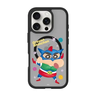 【TOYSELECT】蠟筆小新超人登場極光霧透MagSafe iPhone手機殼