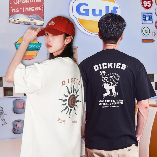 【Dickies】男裝 女裝 純棉 LOGO 印花 夏日 短袖 上衣 T恤(多款任選)