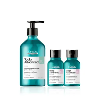 【L’OREAL 巴黎萊雅PRO】絲漾博水楊酸控油洗髮精500ml(控油/蓬鬆/扁塌髮救星/洗髮精)