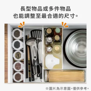 【NITORI 宜得利家居】收納整理盒 CLANE 可伸縮長型 WH 收納整理盒 收納盒 整理盒 CLANE