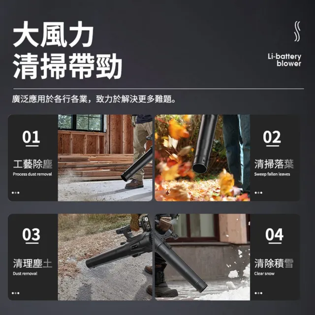 【Ogula 小倉】鼓風機 大功率 超強勁 無級變速 工業款-暴風機（十節兩電）6段調速(吹葉機/除塵器/吹風機)