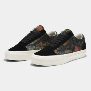【VANS 官方旗艦】Premium LX Old Skool 花卉圖案黑色滑板鞋