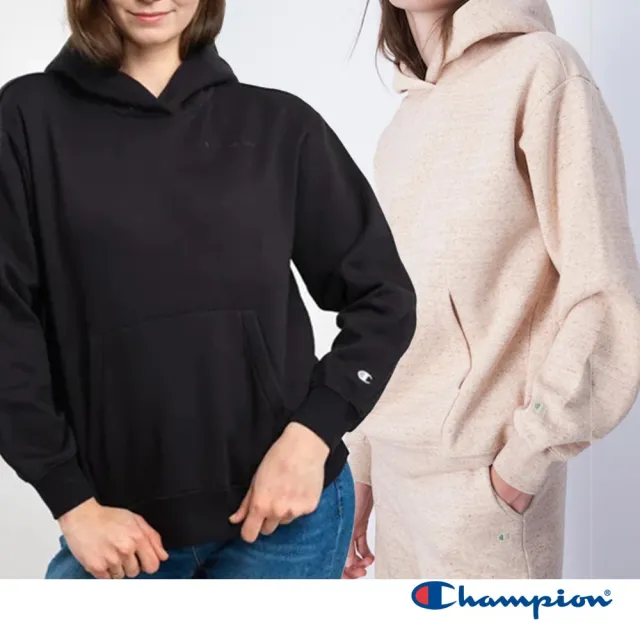 【Champion】官方直營 女款-ROCHESTER 寬版刺繡連帽TEE-3色(116729-歐規)