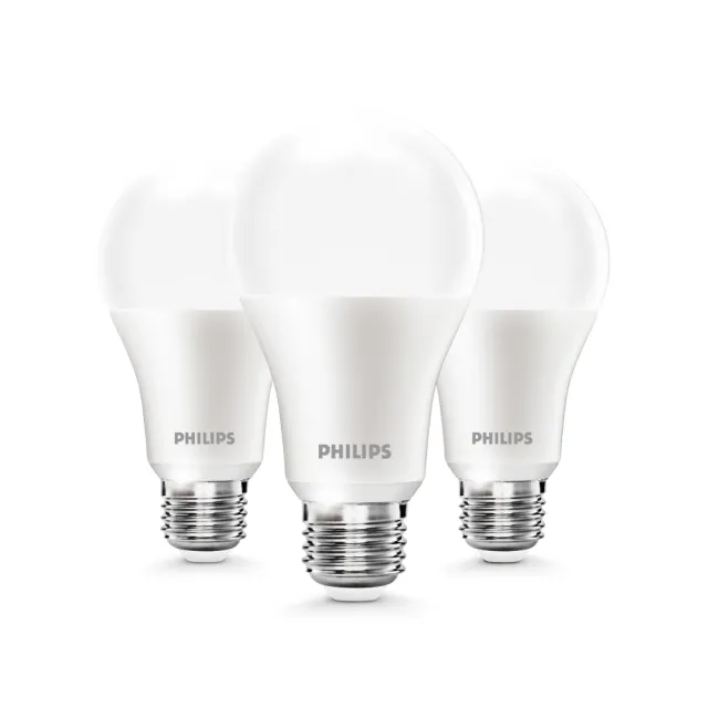 【Philips 飛利浦】4入組｜13W 易省燈泡 E27燈泡 G3(無藍光、長壽命、高光效、照度均勻、E27燈頭)