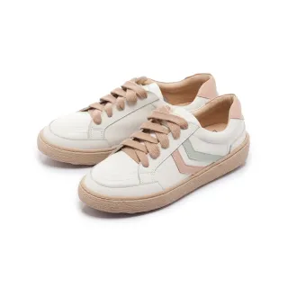 【FAIR LADY】軟實力 馬卡龍色系免綁帶焦糖厚底休閒鞋(粉甜/502389 女鞋)