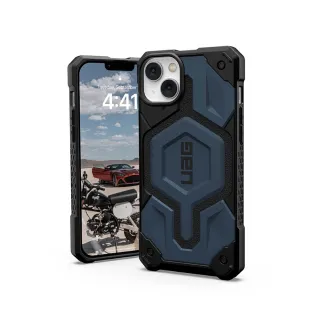 【UAG】iPhone 14 Plus MagSafe 頂級版耐衝擊保護殼-藍(UAG)