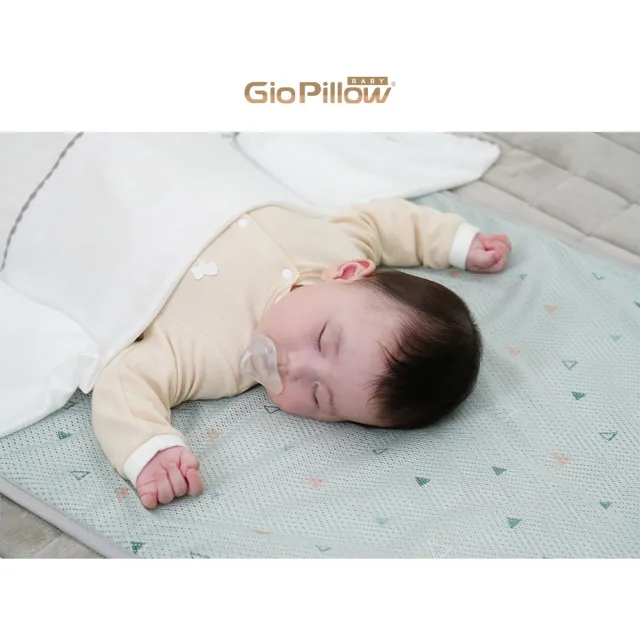 【GIO Pillow】中床 60×120cm 超透氣排汗嬰兒床墊 M號 送收納袋(嬰兒床墊 透氣床墊 可水洗床墊)