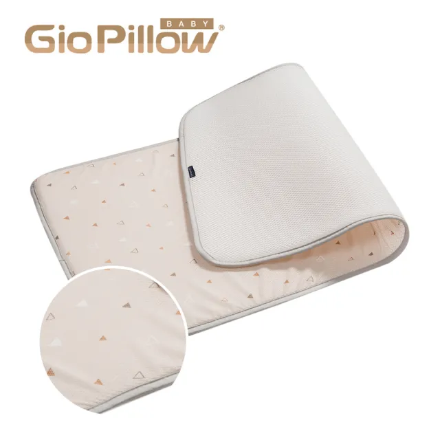 【GIO Pillow】中床 60×120cm 超透氣排汗嬰兒床墊 M號 送收納袋(嬰兒床墊 透氣床墊 可水洗床墊)