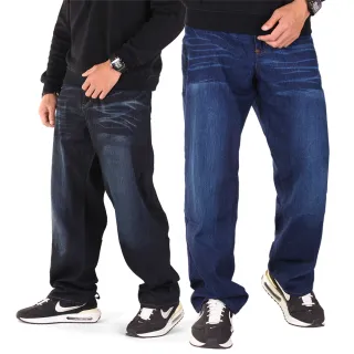 【YT shop】加大尺碼 美式風格彈性伸縮 素面牛仔長褲(加大尺碼)