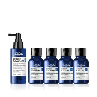 【L’OREAL 巴黎萊雅PRO】絲芮雅活力啟動精粹90ml(浪浪公益限定/新升級/小藍瓶/養髮/控油/頭皮精華/頭皮水)