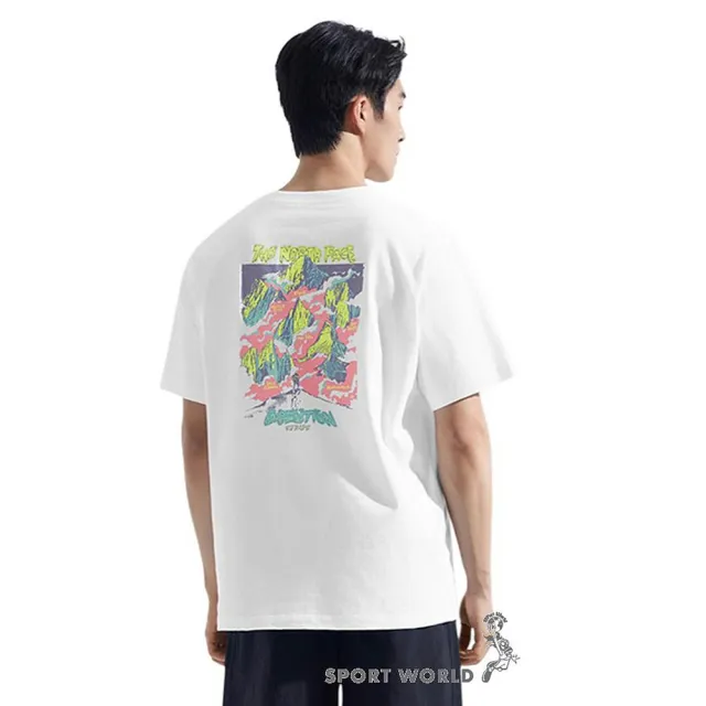 【The North Face】北臉 短袖上衣 男 女 中性 白 NF0A8F08FN4