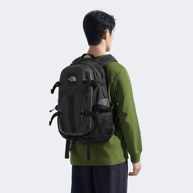 【The North Face】北臉 後背包 運動包 書包 旅行包 大容量 雙層 防潑水 HOT SHOT BC 黑 NF0A8EEXJK3