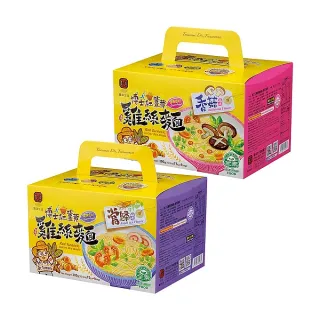 【豐滿生技】博士紅薑黃當歸/香菇風味雞絲麵75g×4入/盒(通過SGS470項農藥檢驗)