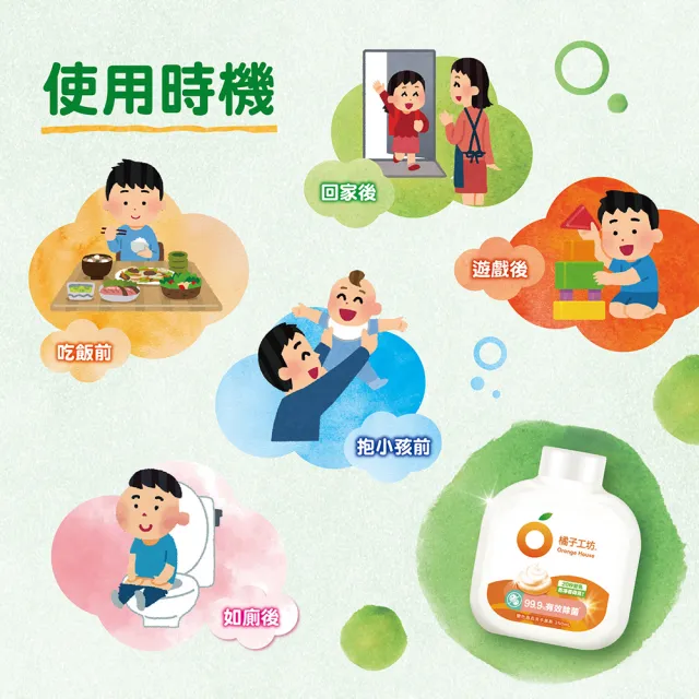 【橘子工坊】變色泡泡洗手慕斯補充瓶(350ml)